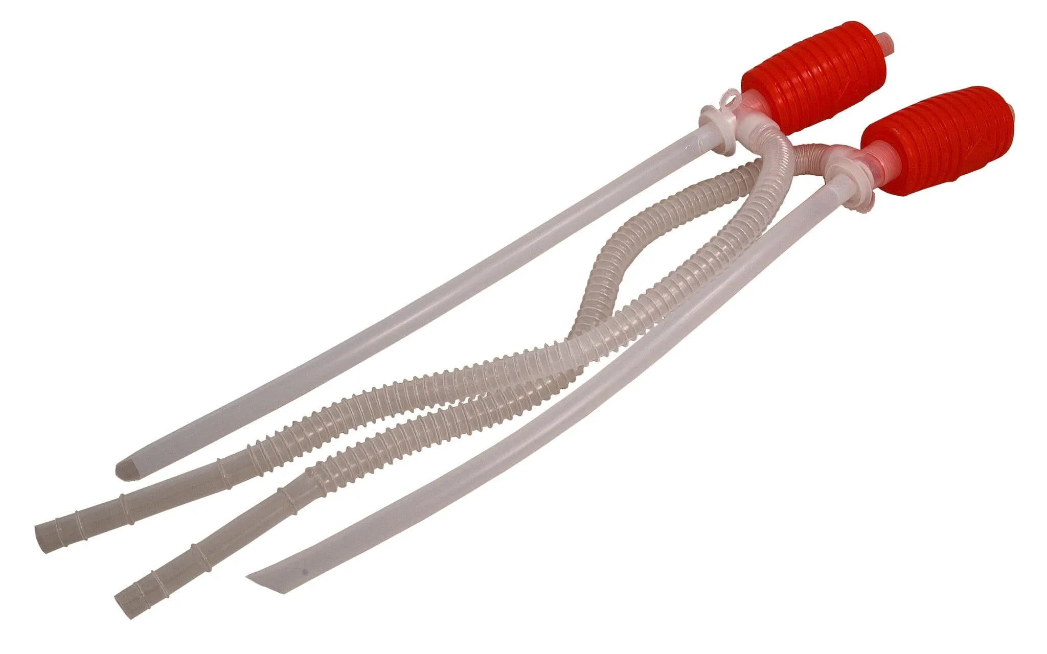 2Pc Manual Hand Siphon Syphon Pump Liquid Transfer Fuel Diesel, Petrol & Water