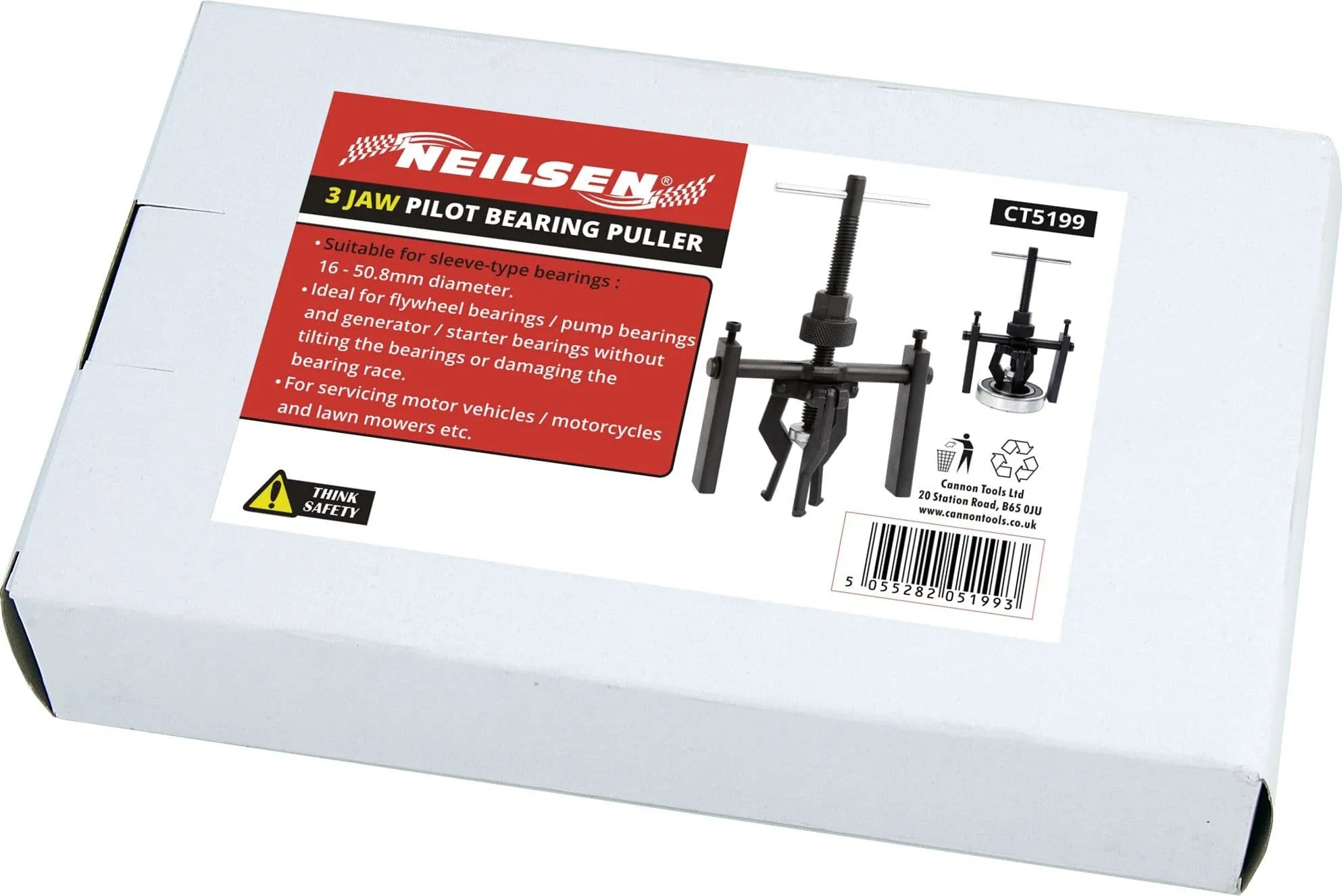 3-Jaw Pilot Bearing Puller Inner Wheel Gear Extractor - Car & Motorcycle