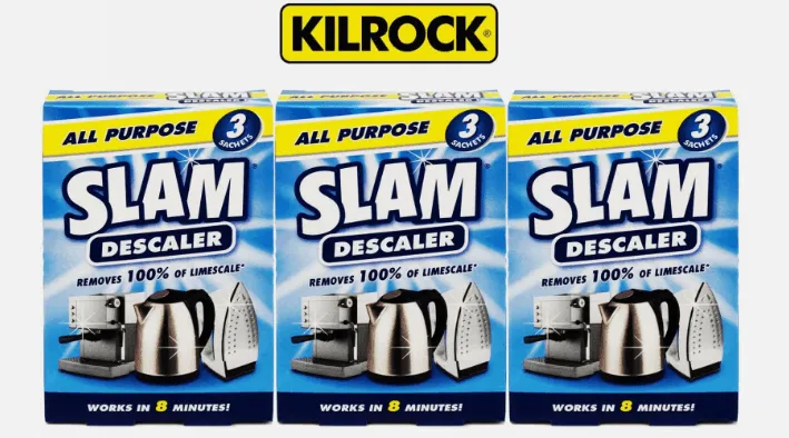 3 x Kilrock SLAM All Purpose Descaler (3 x 30ml In Each Pack)