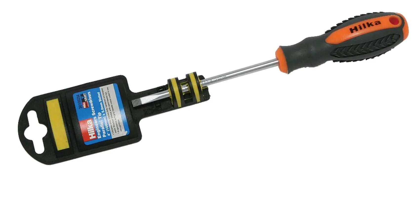 HILKA 4" x 5mm Screwdriver Parallel Tip Slotted