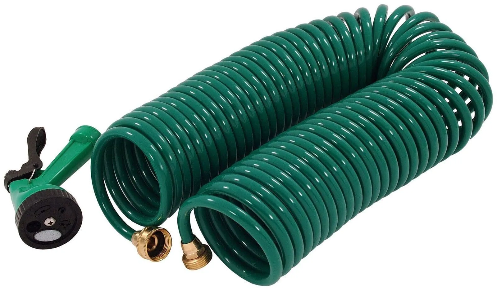 30M Metre Retractable Coil Garden Hose Pipe + Water Spray Gun Nozzle