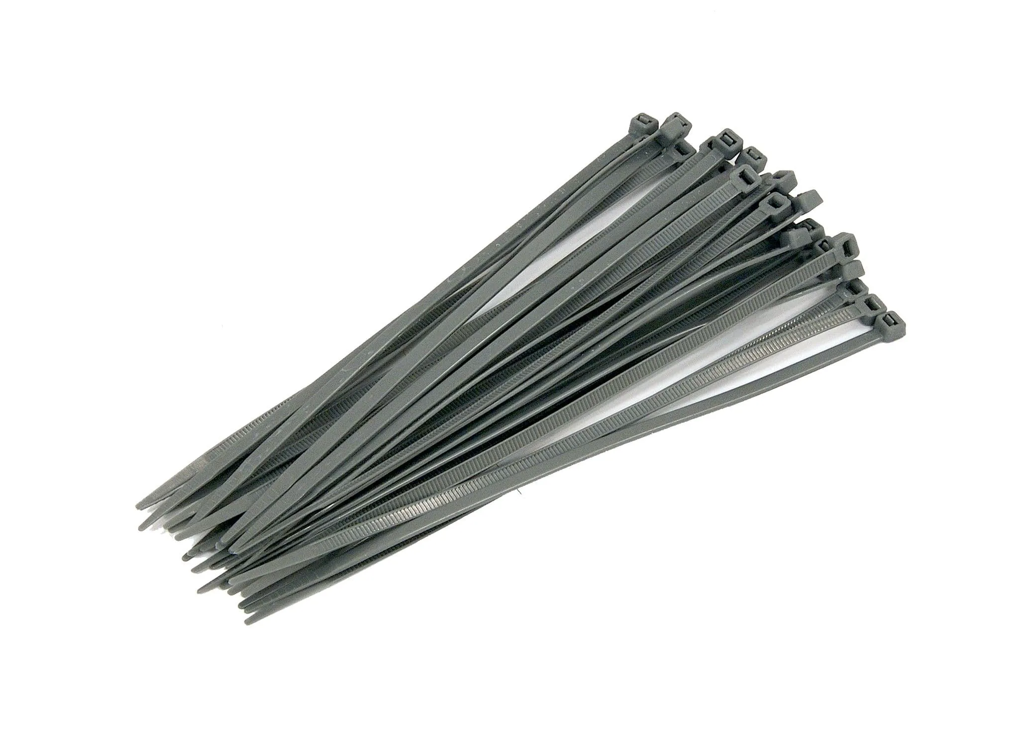 30Pc Cable Zip Ties - 4.8 X 200mm - Silver