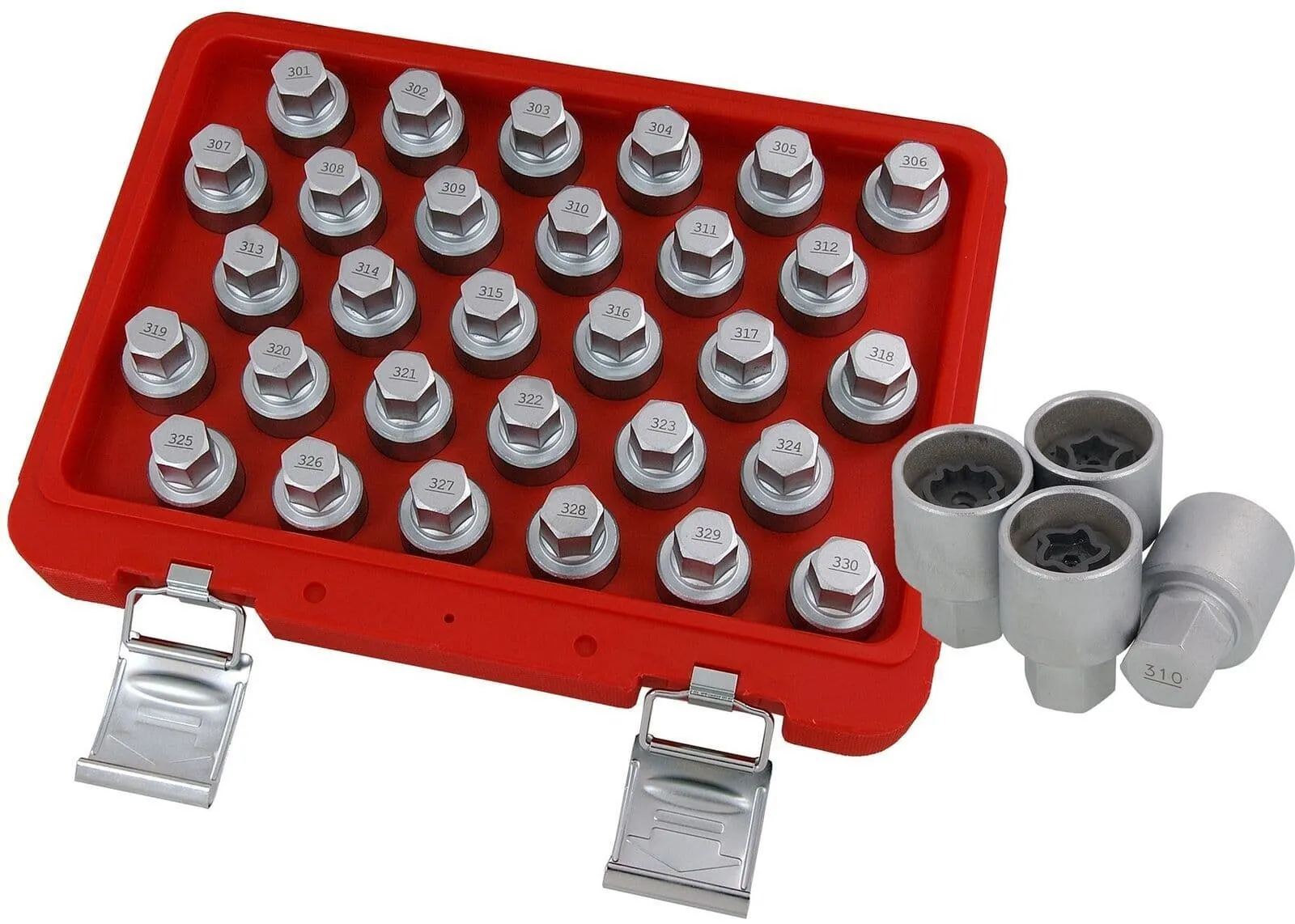 30Pc Mercedes Locking Wheel Nut Master Key Set (301-330)