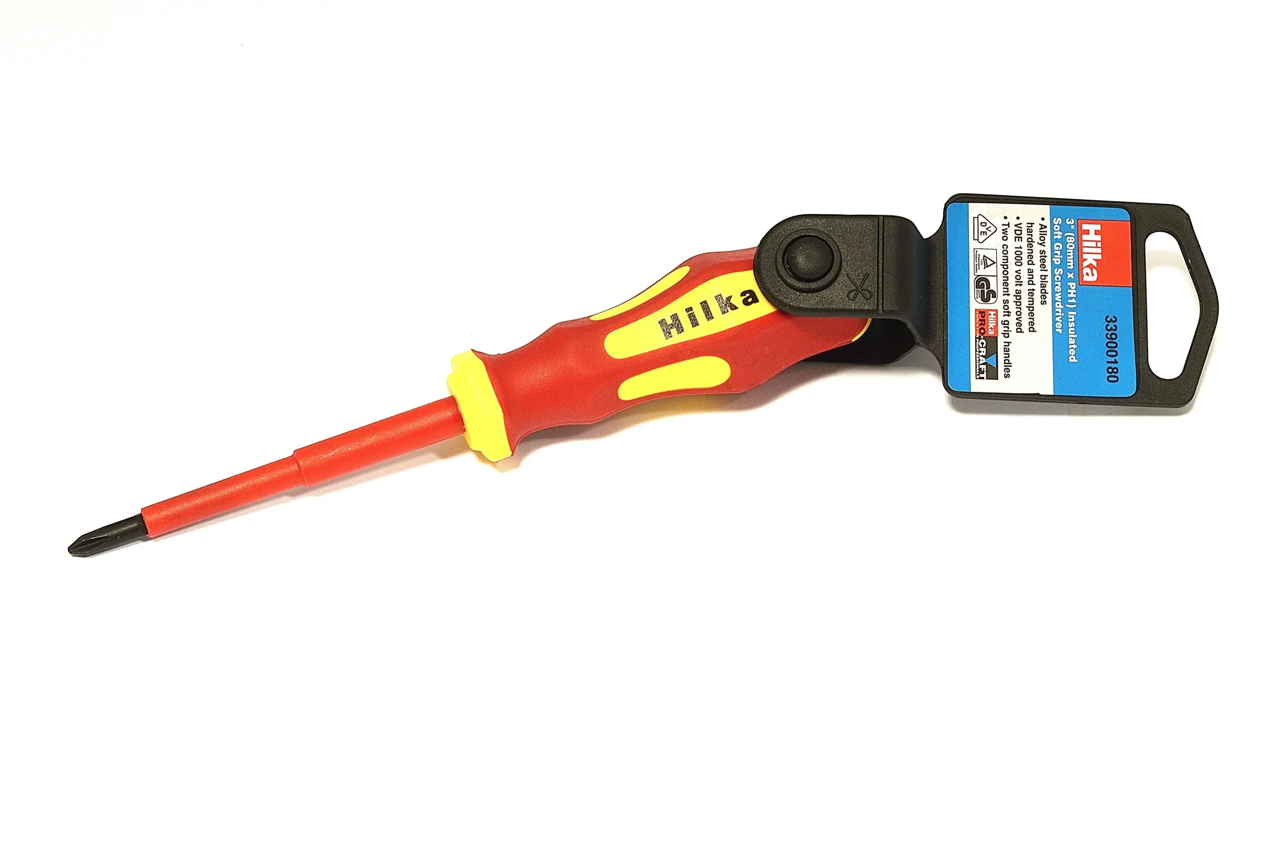 HILKA 80mm PH1 VDE Screwdriver Insulated