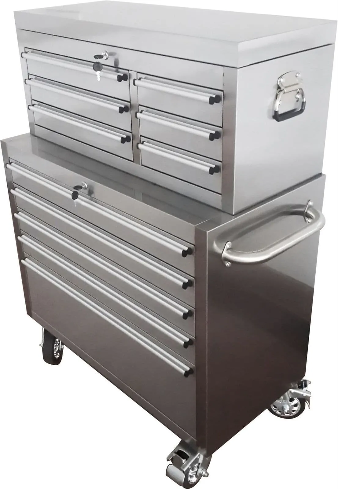 36" Roller Cabinet Tool Chest Stainless Steel L 36'' X W 18'' X H 48''