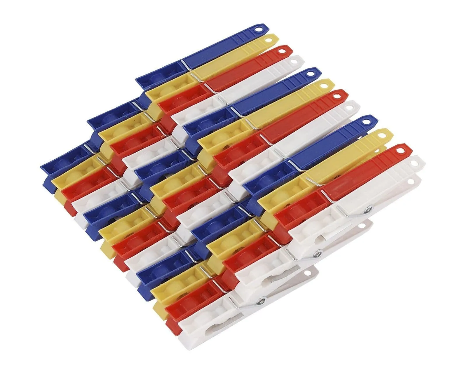 36 X Jumbo Plastic Grip Uv Protected Clothes Washing Line Clips & Pegs