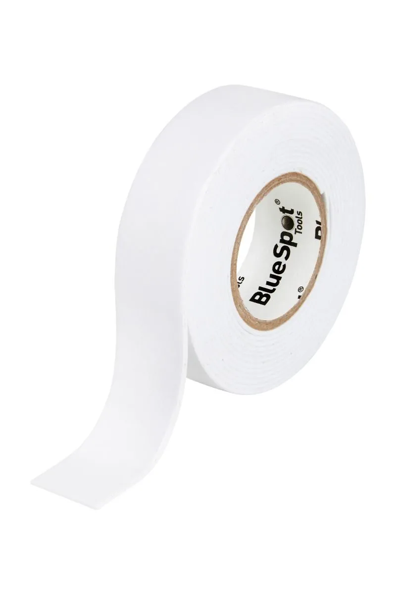 BLUE SPOT TOOLS 19MM X 2M WHITE DOUBLE SIDED FOAM MOUNTING TAPE
