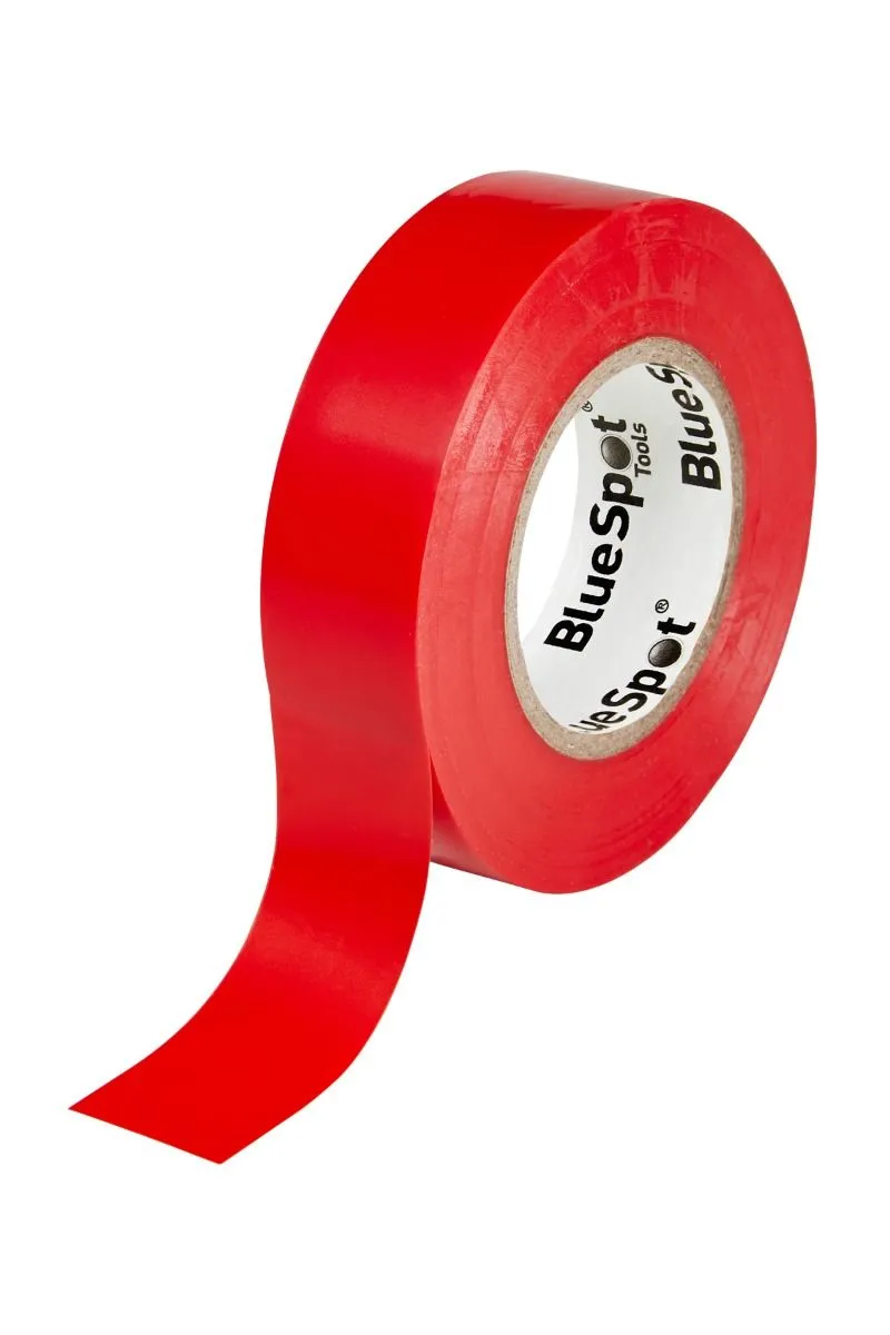 BLUE SPOT TOOLS 20M RED PVC ELECTRICAL TAPE