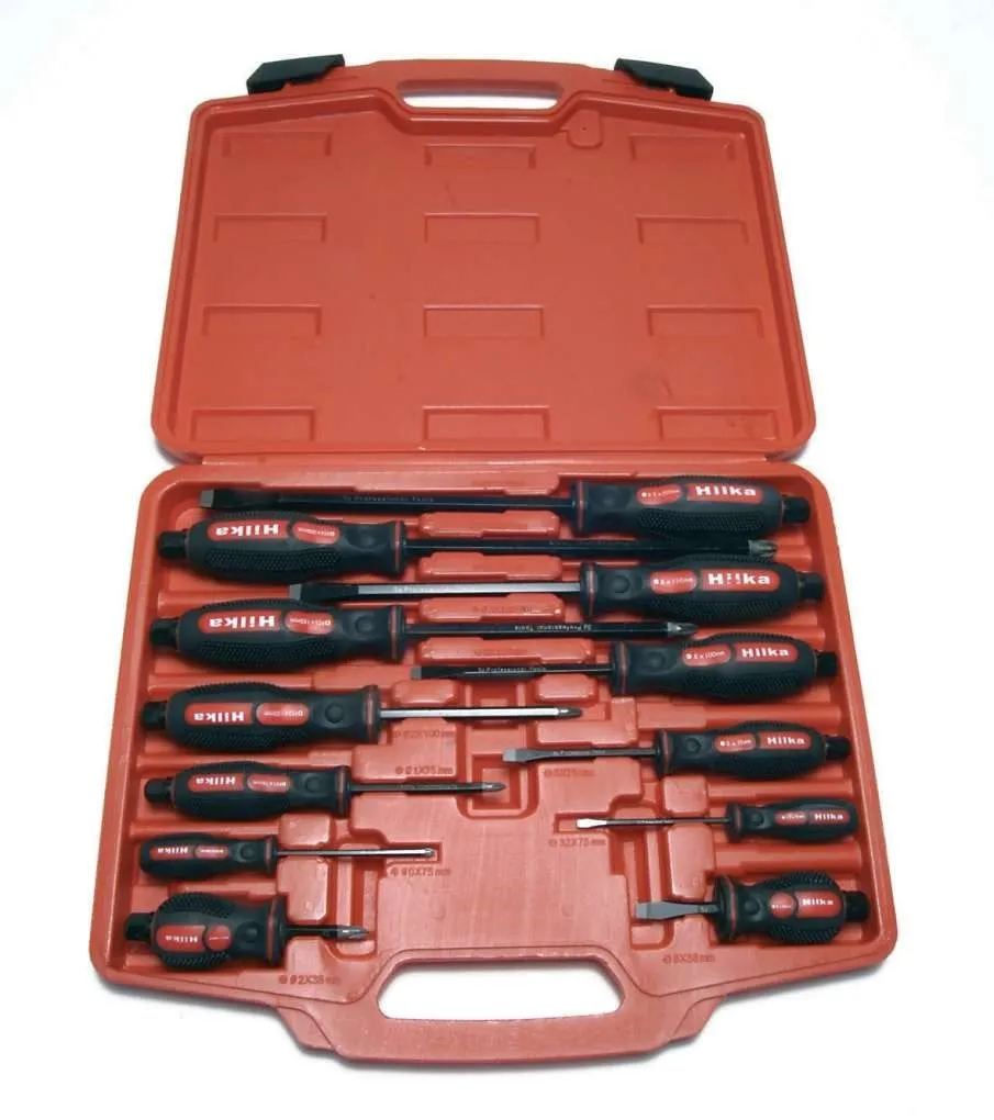 HILKA 12 pce High Impact Screwdriver Set