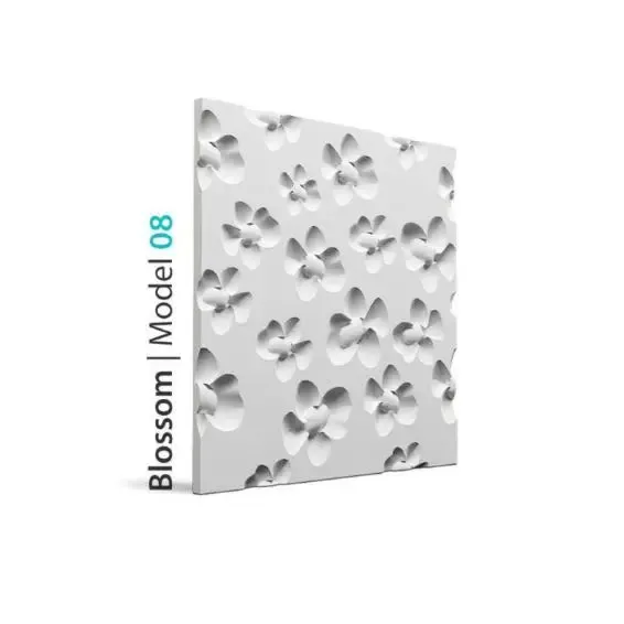 3D Gypsum Wall Panels - BLOSSOM