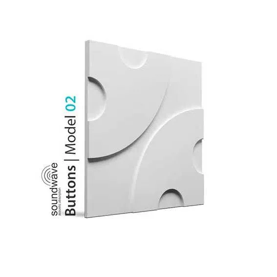 3D Gypsum Wall Panels  – BUTTONS