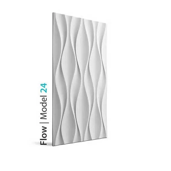 3D Gypsum Wall Panels - FLOW