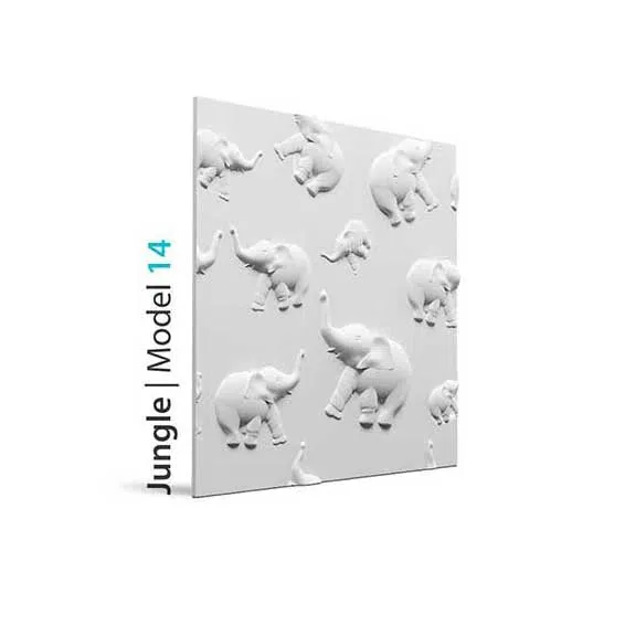 3D Gypsum Wall Panels - JUNGLE