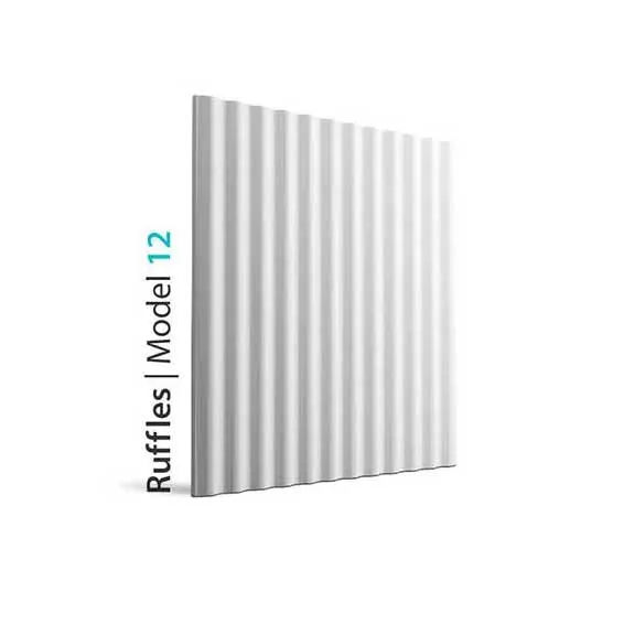 3D Gypsum Wall Panels - RUFFLES