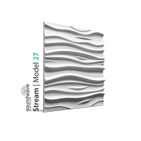 3D Gypsum Wall Panels - STREAM