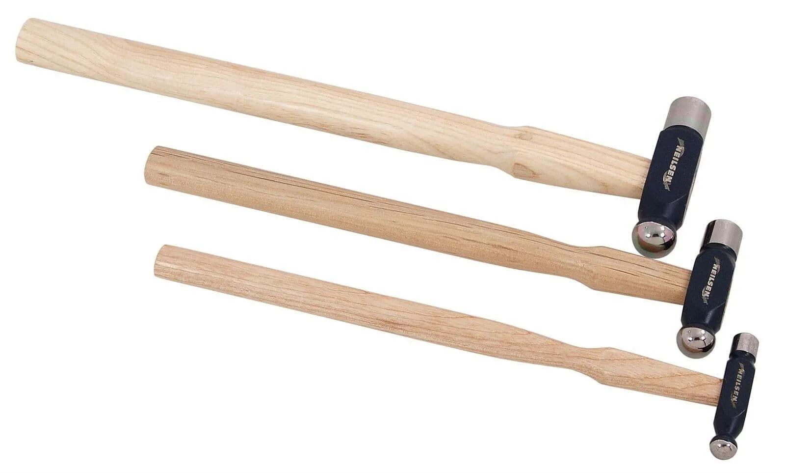 3Pc Mini Ball Pein Hammers 30, 60, 110 Gram For Jewellery, Model Making & Crafts