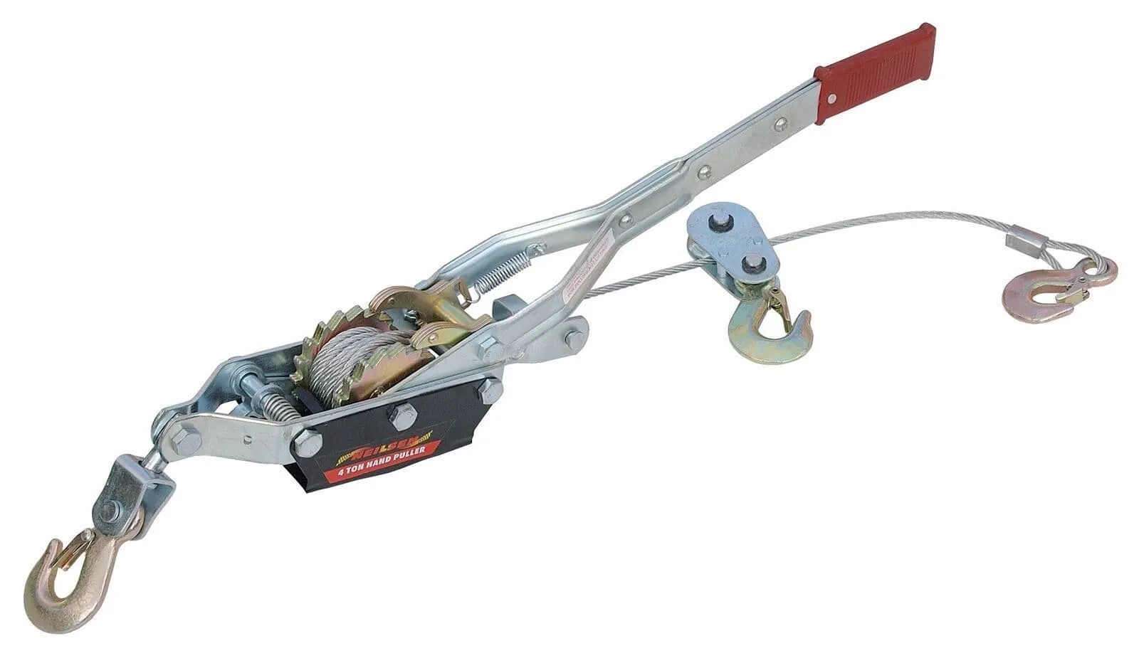 4 Tonne Hand Winch Manual Hook Puller Landscaping Garden Tree Stump Removal Ton