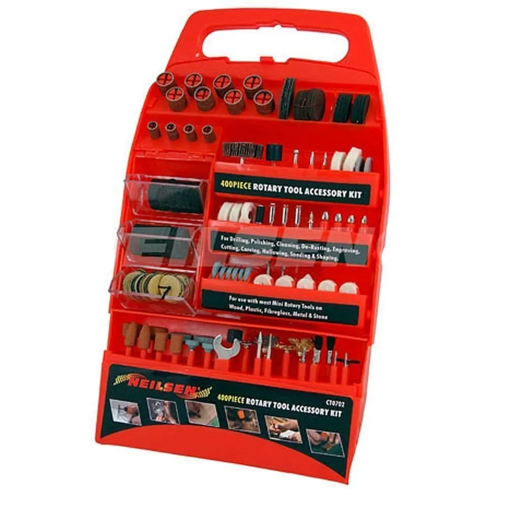 400 Pc Power Rotary Mini Drill Tool Accessory Bit Set For Dremel Rotacraft