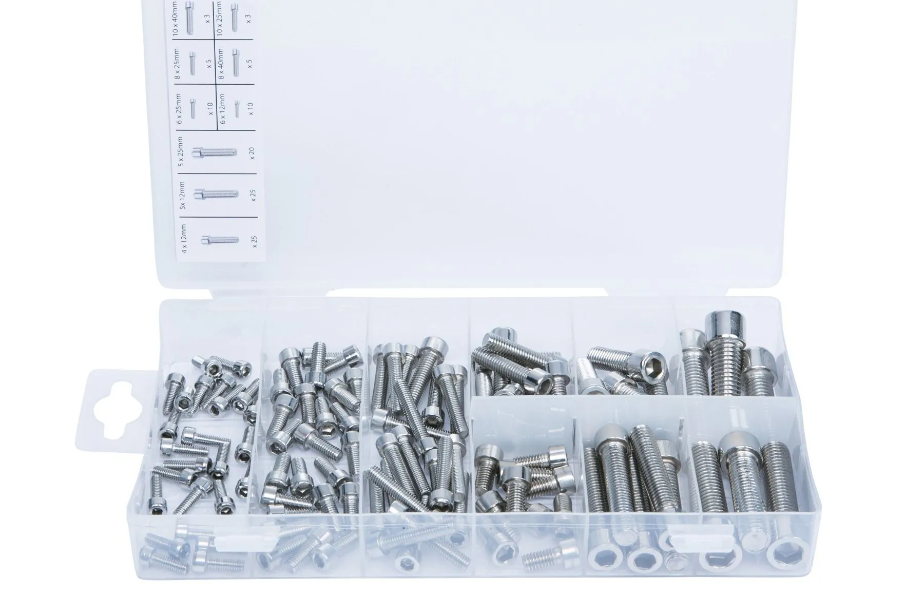 BLUE SPOT TOOLS 106 PCE ASSORTED STAINLESS STEEL SOCKET SCREW SET