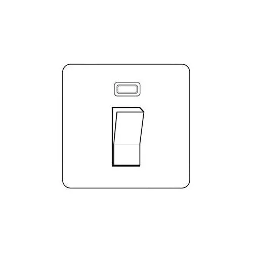 Studio Range-Satin Brass-45A DP Cooker Switch with Neon (single plate)