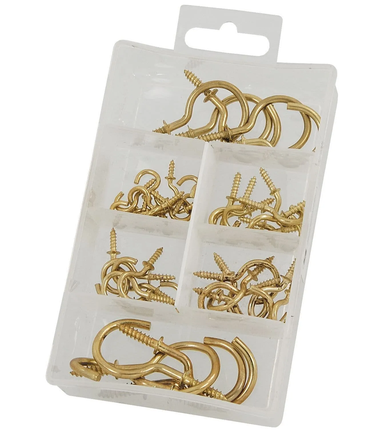 45Pc Assorted Picture Hanging Cup Hook Set Kit Includes Wire Hooks Nails