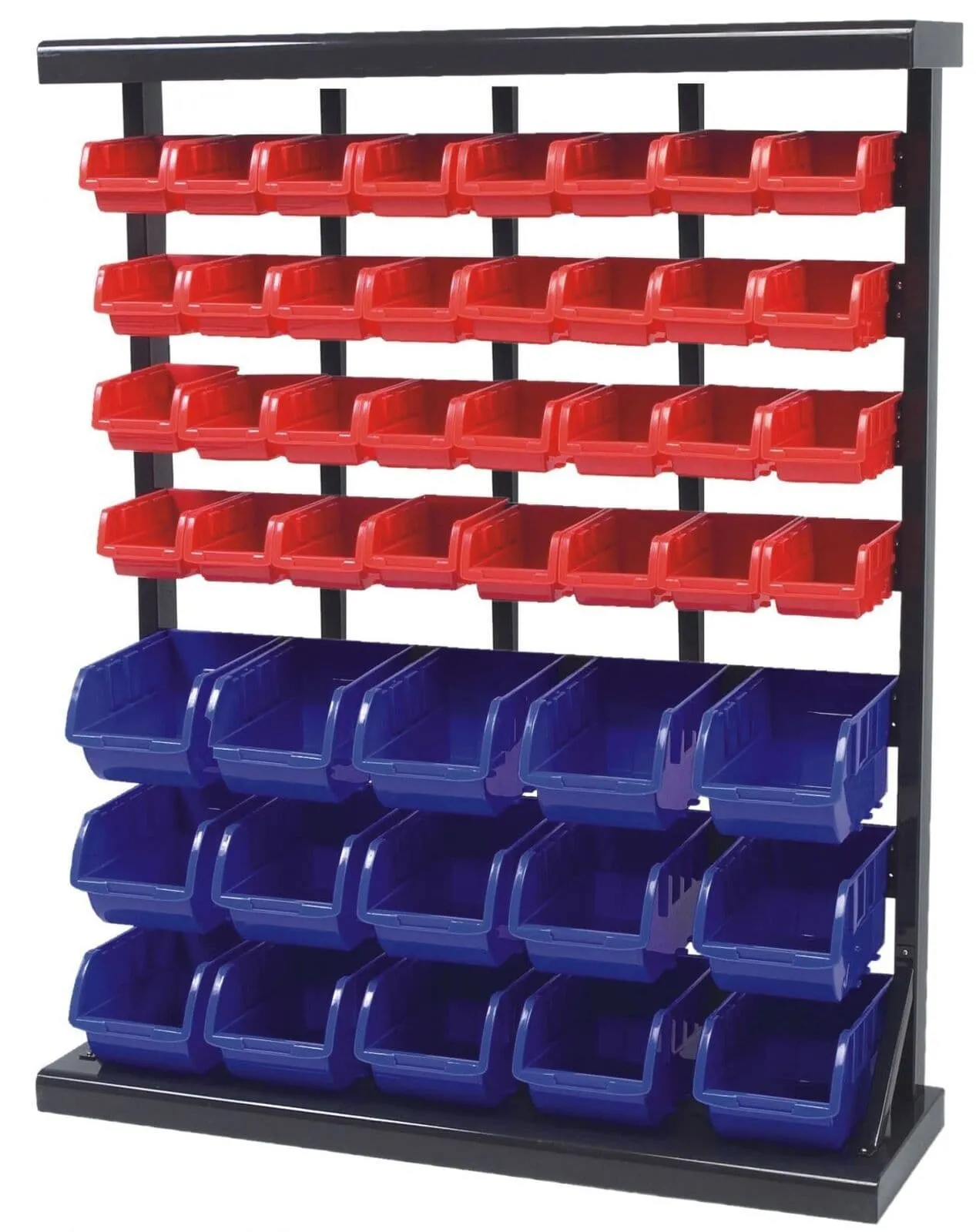 47Pc Storage Rack 32 Small Bins And 15 Large