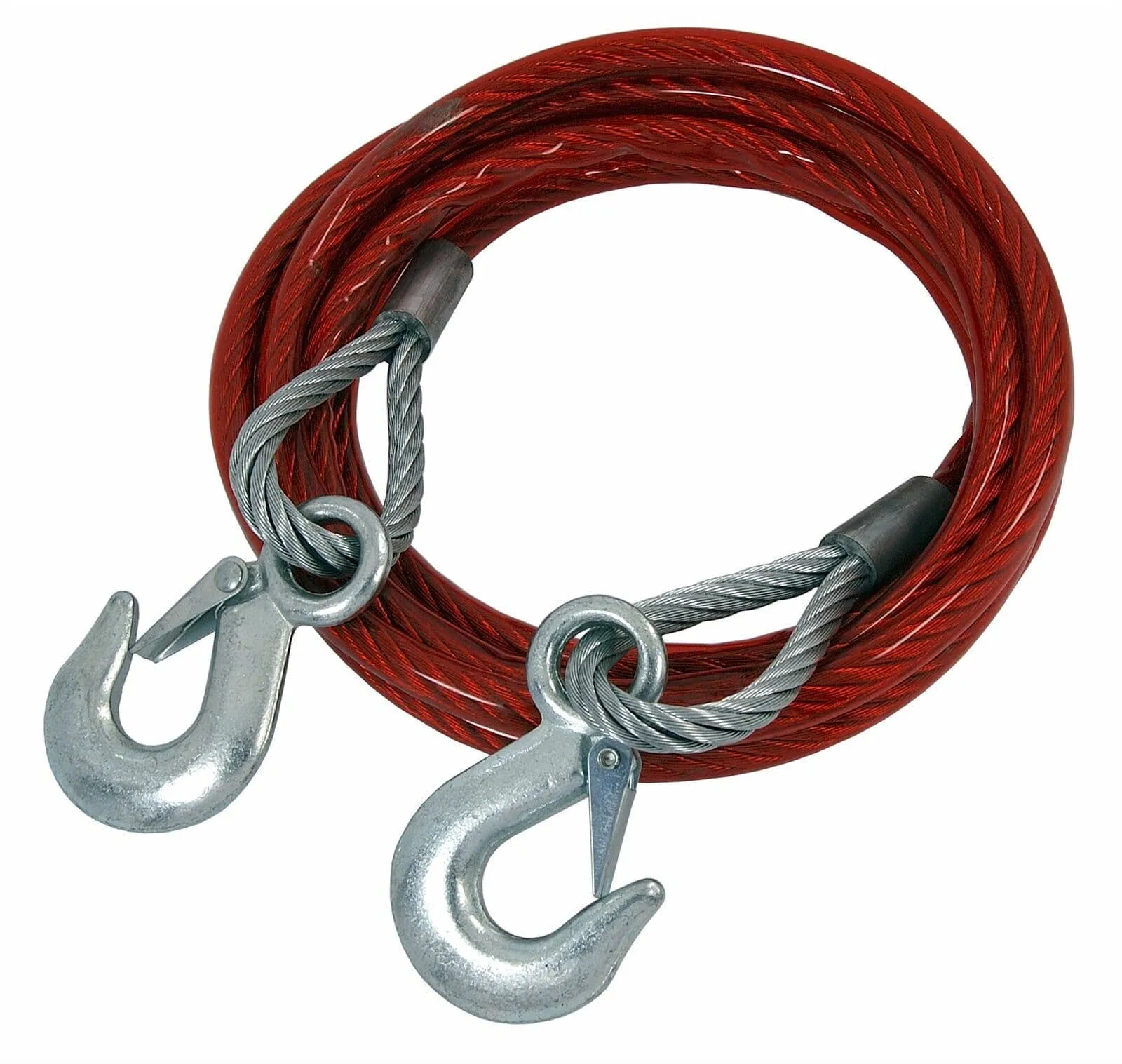 4M Breakaway Brake Cable 3.5 Ton Red Coated For Caravan/Trailer