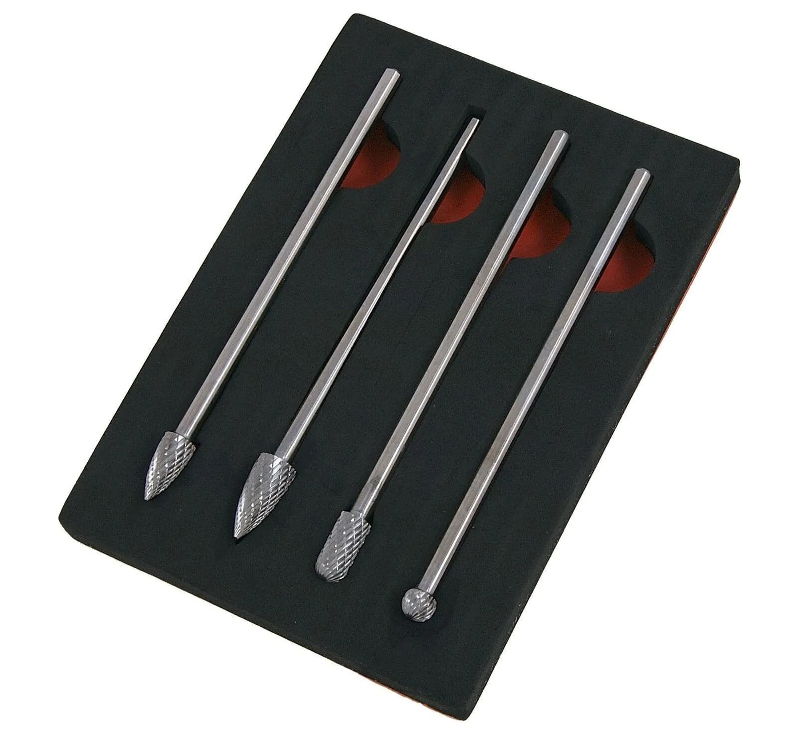 4Pc Extra Long 150mm Hss Rotary Burr Milling Cutter Set