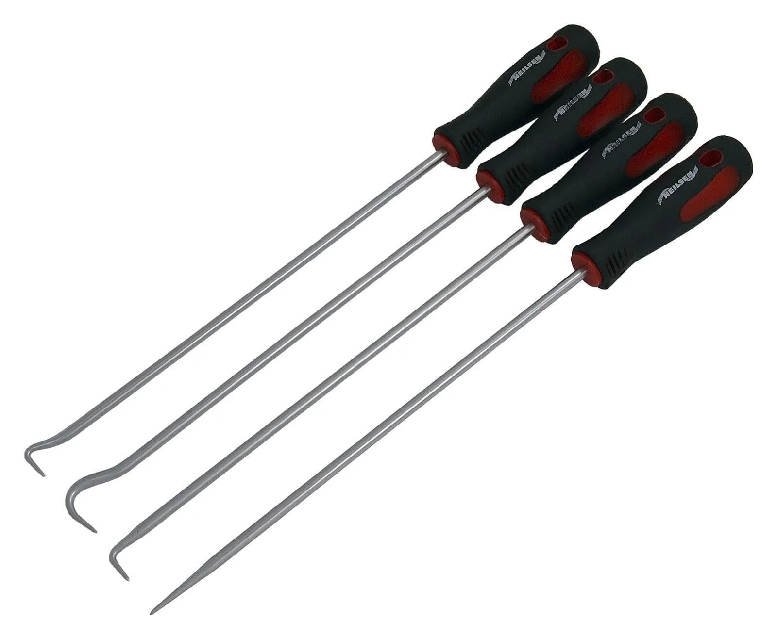 4Pc Extra Long Hook And Pick Set Removal Tool O Rings Seals Rubber Handle