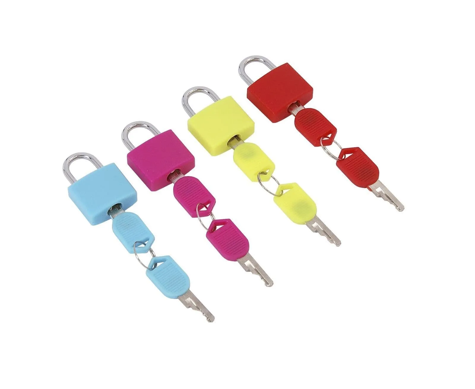 4Pc Padlocks Small Coloured Bras Padlock Travel Luggage Bag Suitcase Padlock Set