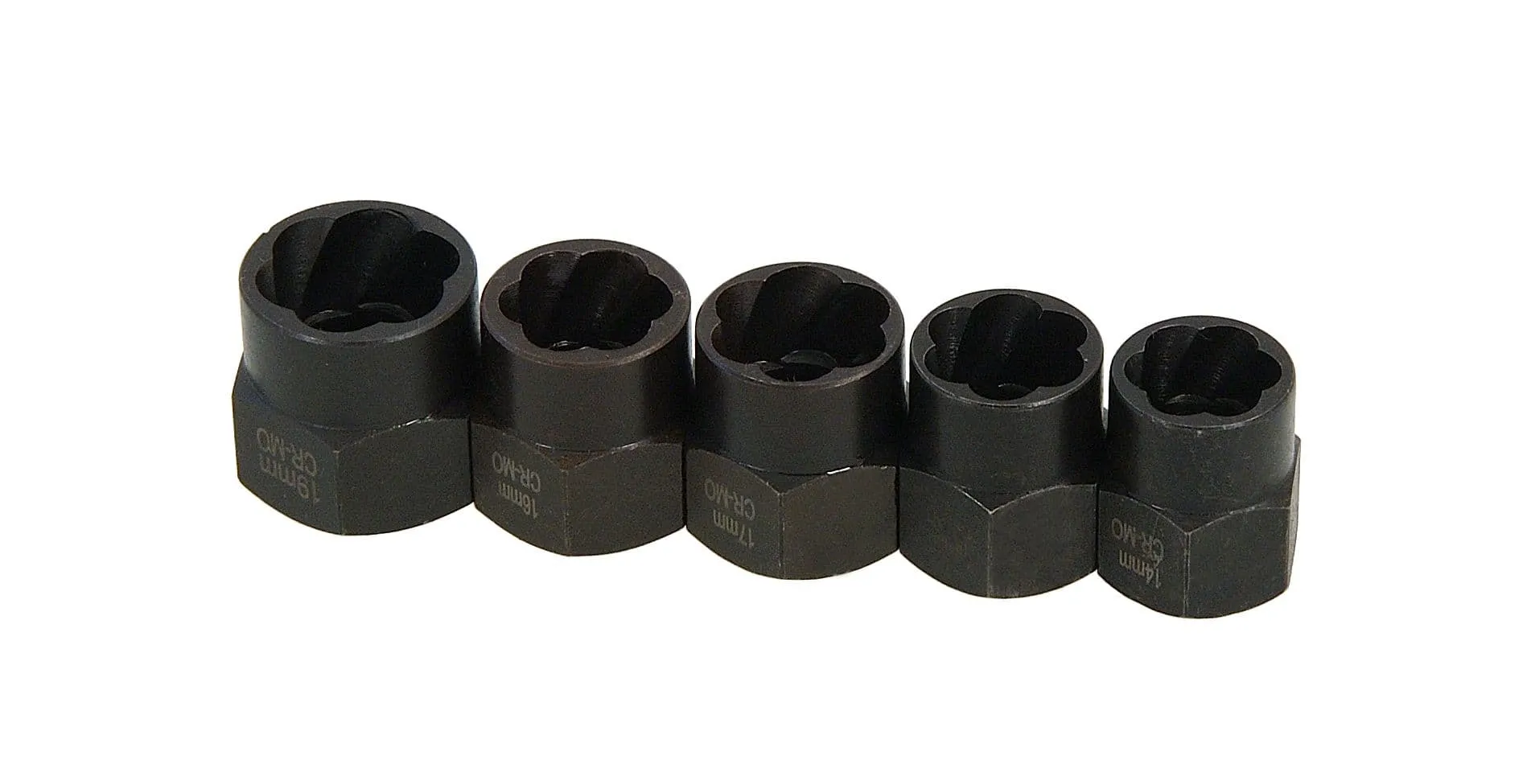 5 Piece Damaged Bolt / Nut Remover Set Bolt-Out Loosening Damaged Nuts And Bolts