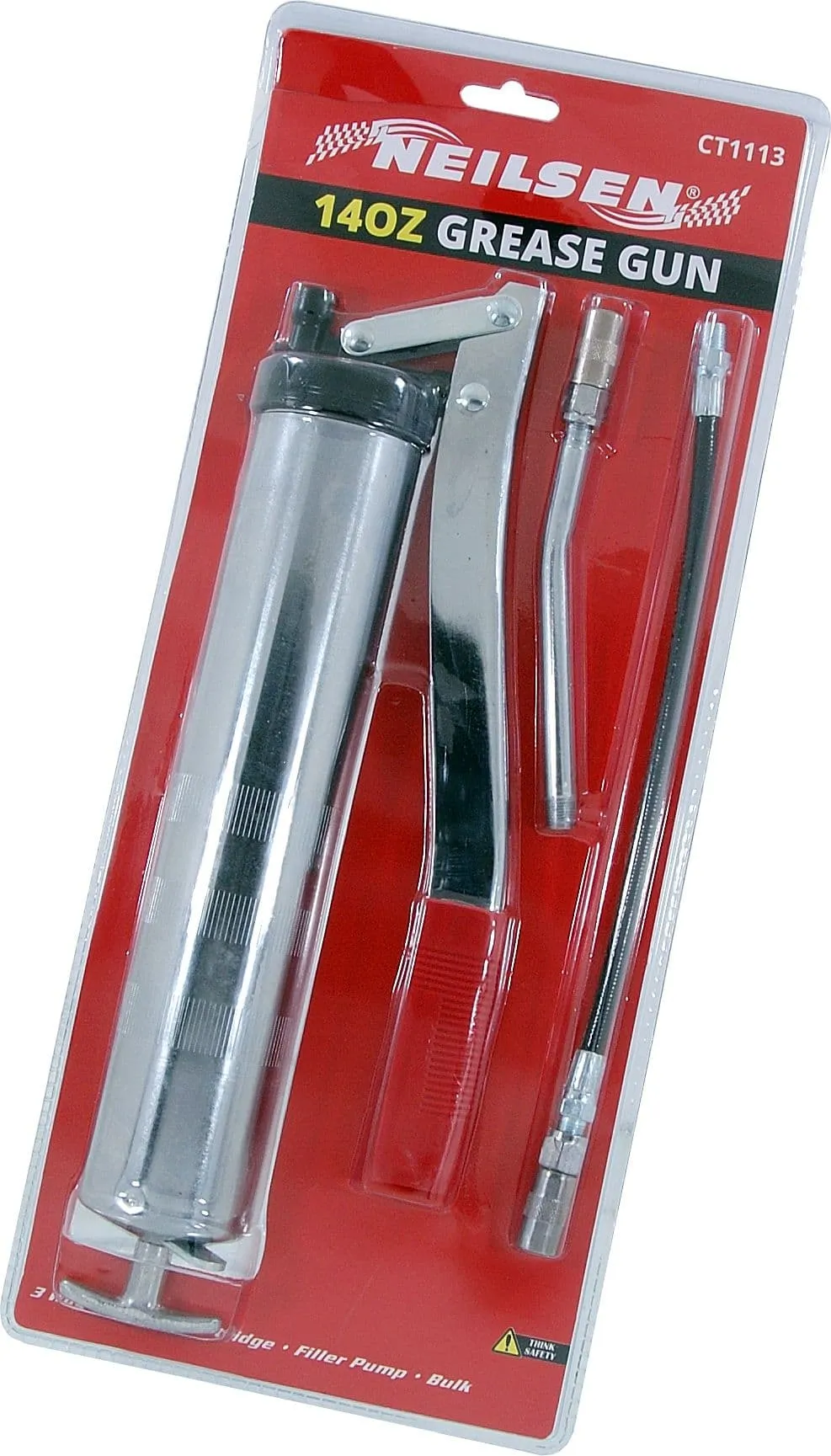 500Cc Lever Action Manual 400G Grease Gun Greasing 2 Hoses