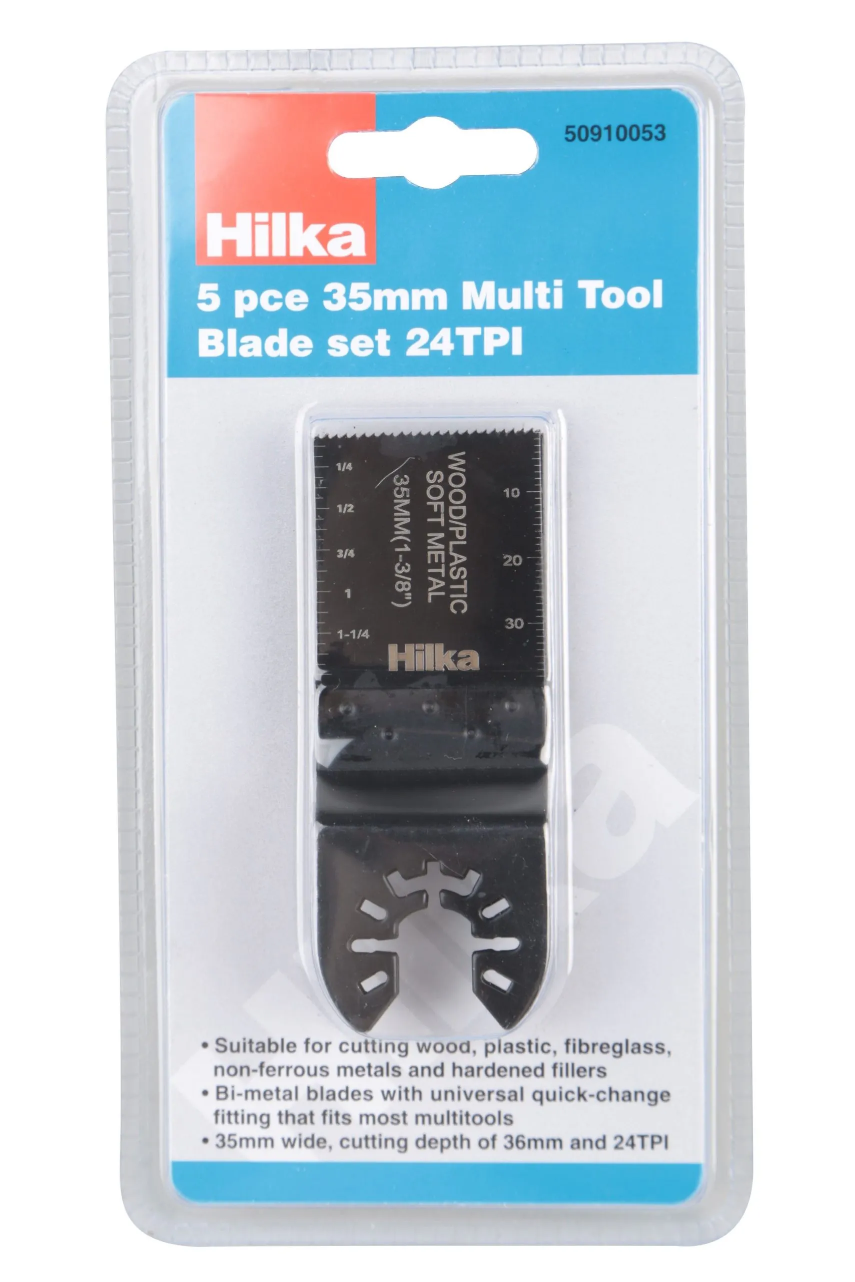 HILKA 5 pce 35mm Multi Tool Blade Set 24TPI
