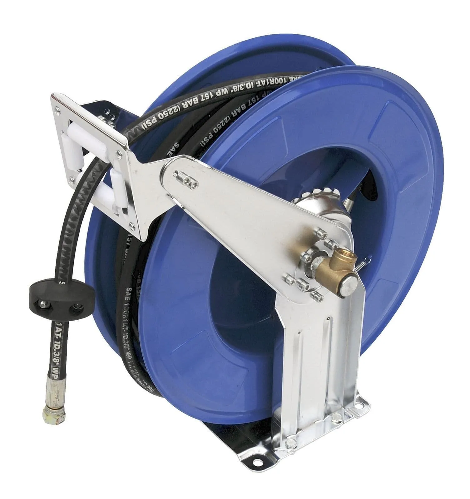50Ft X 3/8" High Pressure Hydraulic Oil Grease Hose Reel
