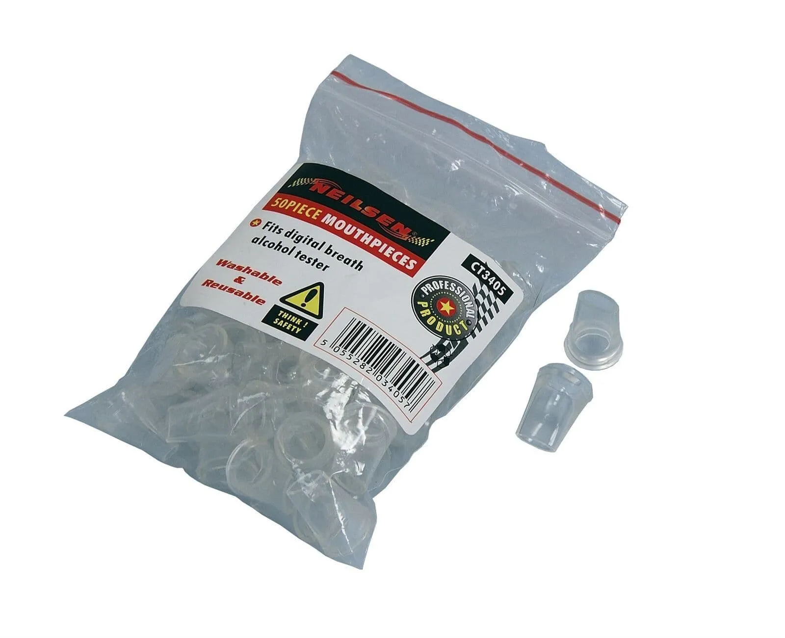 50Pc Mouth Pieces To Fit Ct3404 Digital Breath Alcohol