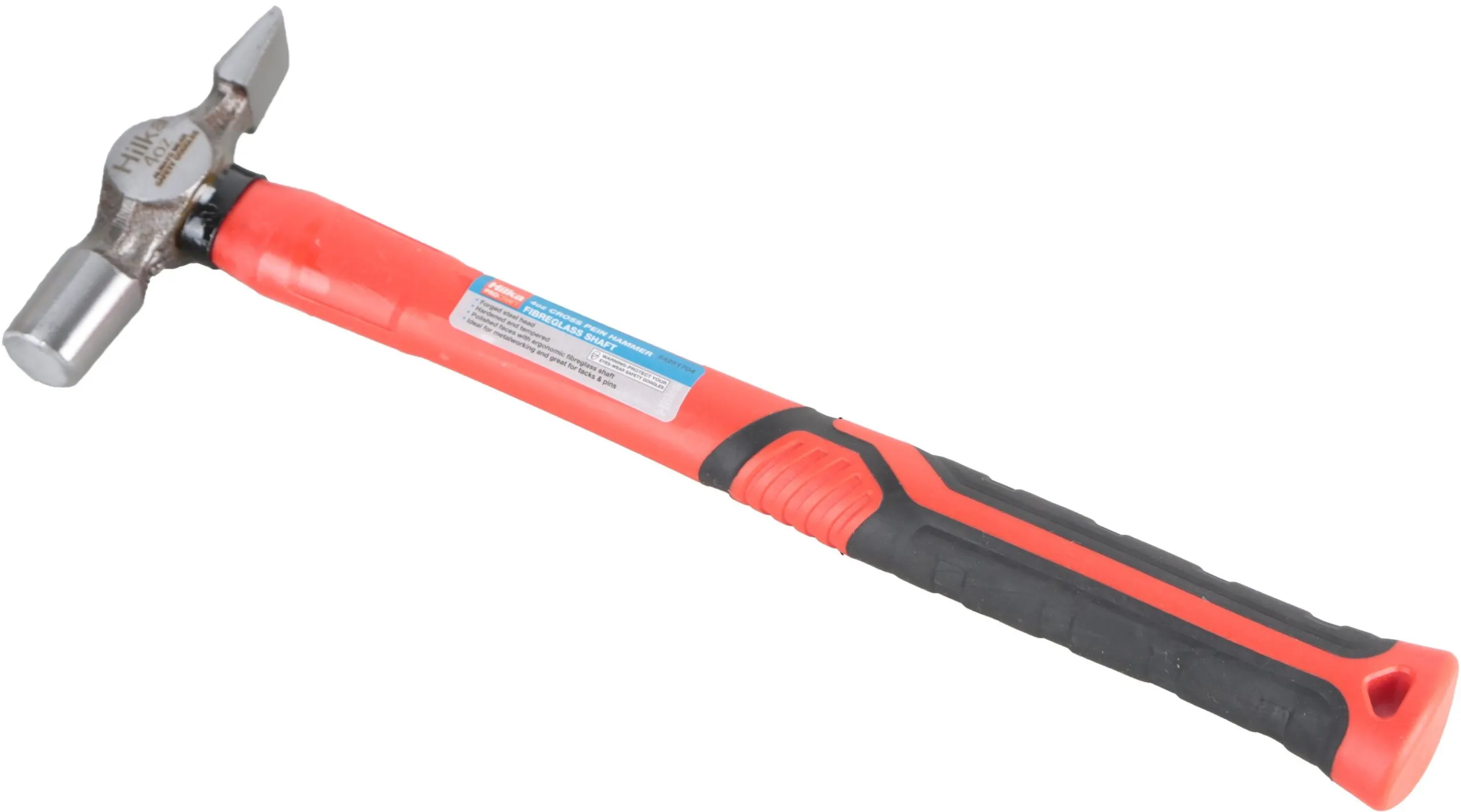 HILKA 4oz Cross Pein Hammer Fibre Glass Shaft