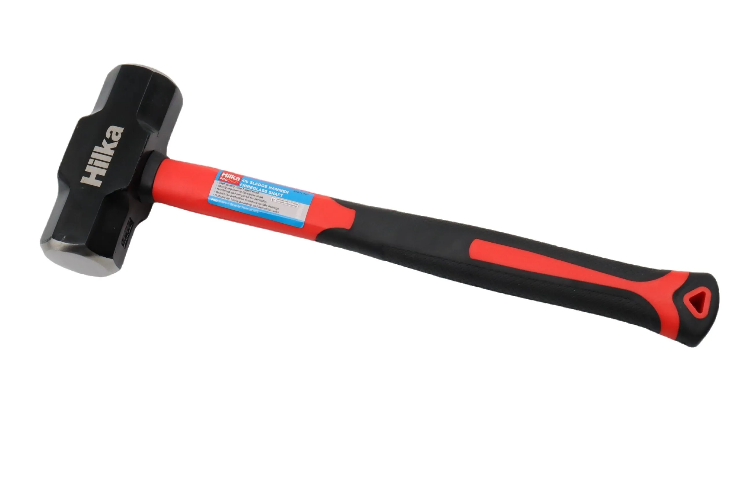 HILKA 4lb Sledge Hammer Fibre Glass Shaft
