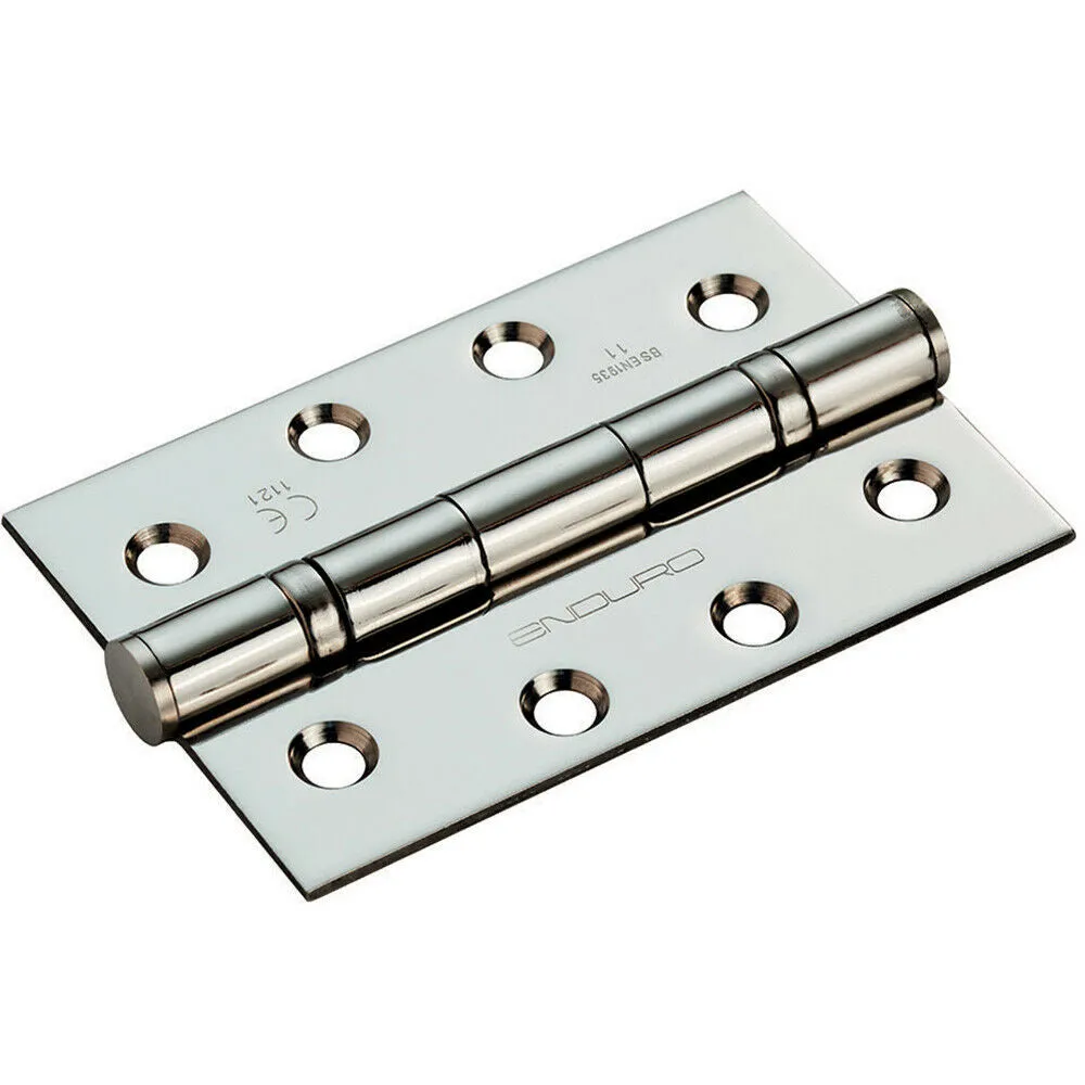 PAIR 102 x 68 x 2.2mm Ball Bearing Hinge Stainless Steel Interior Door