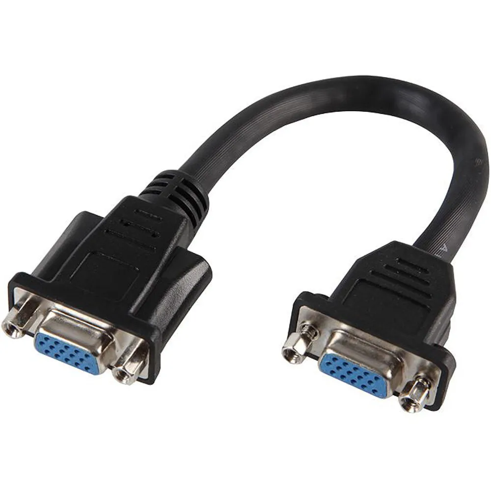 0.14m VGA Female to SVGA Socket Coupler Joiner Patch Cable Panel Mount Adapter