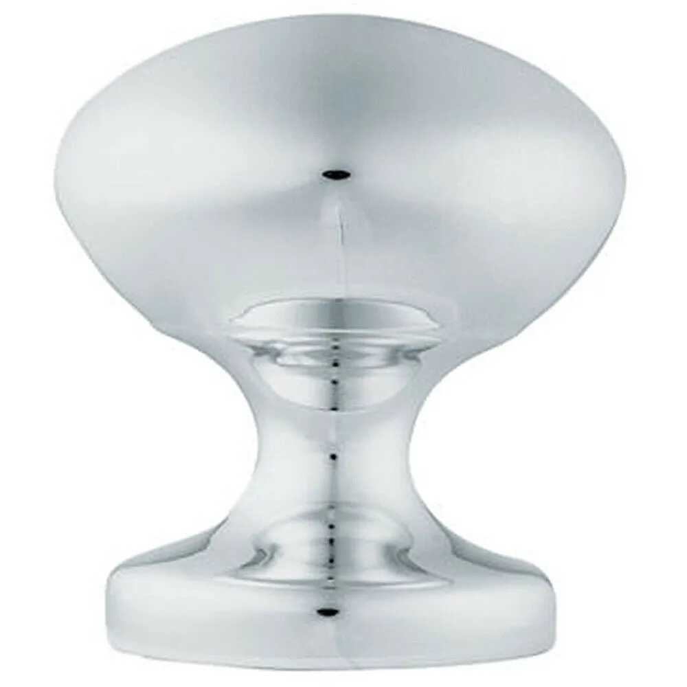 57mm OCTAGONAL Centre Door Knob Victorian Polished Chrome Outdoor Handle