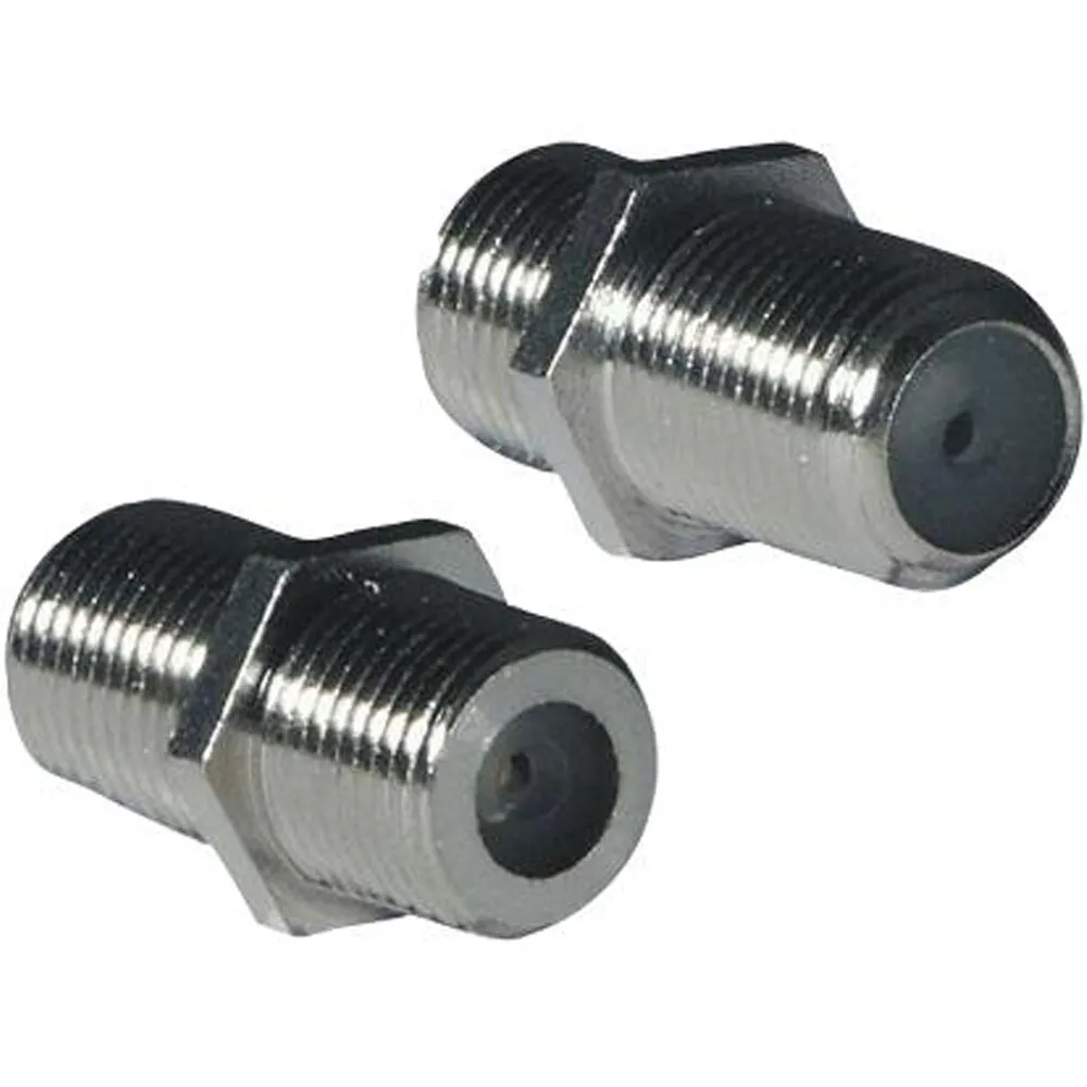 10x F Type Screw Connector Female Coupler Adapter Sat Coax Cable Joiner Plug