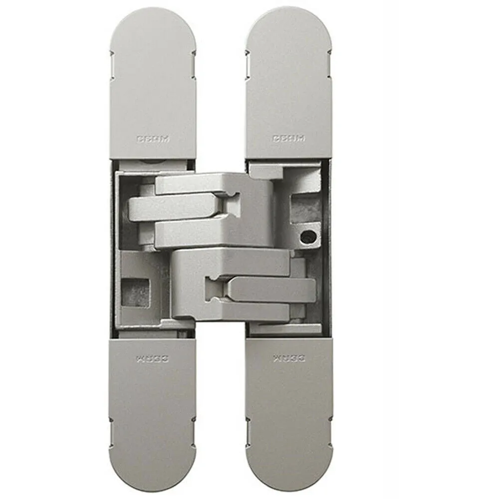 134 x 24mm Concealed Medium Duty Hinge Fits Unrebated Doors Champagne