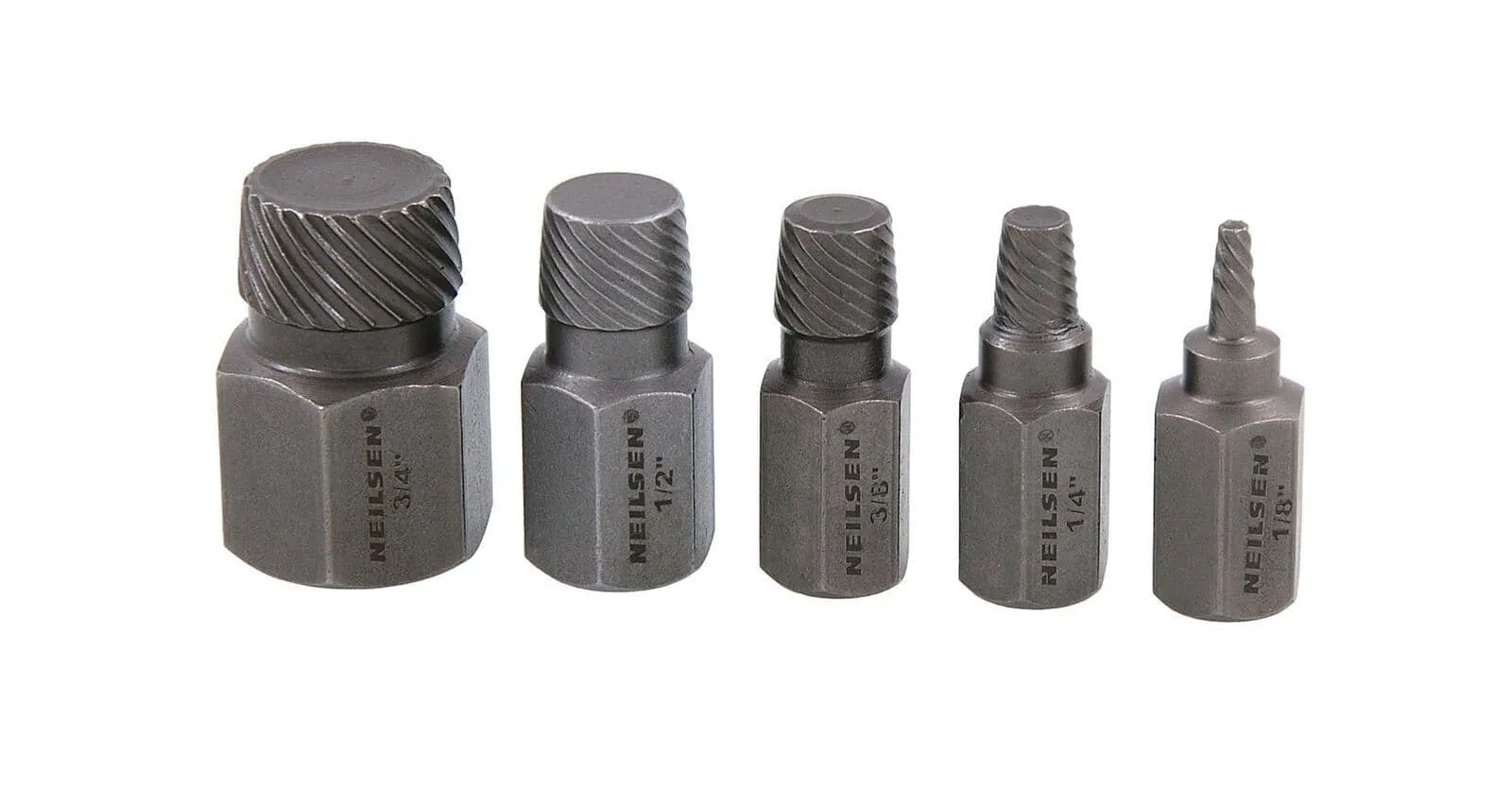 5Pc Nipple Extractor Kit Free Pipe Nipples Without Damage 1/8" - 3/4"In