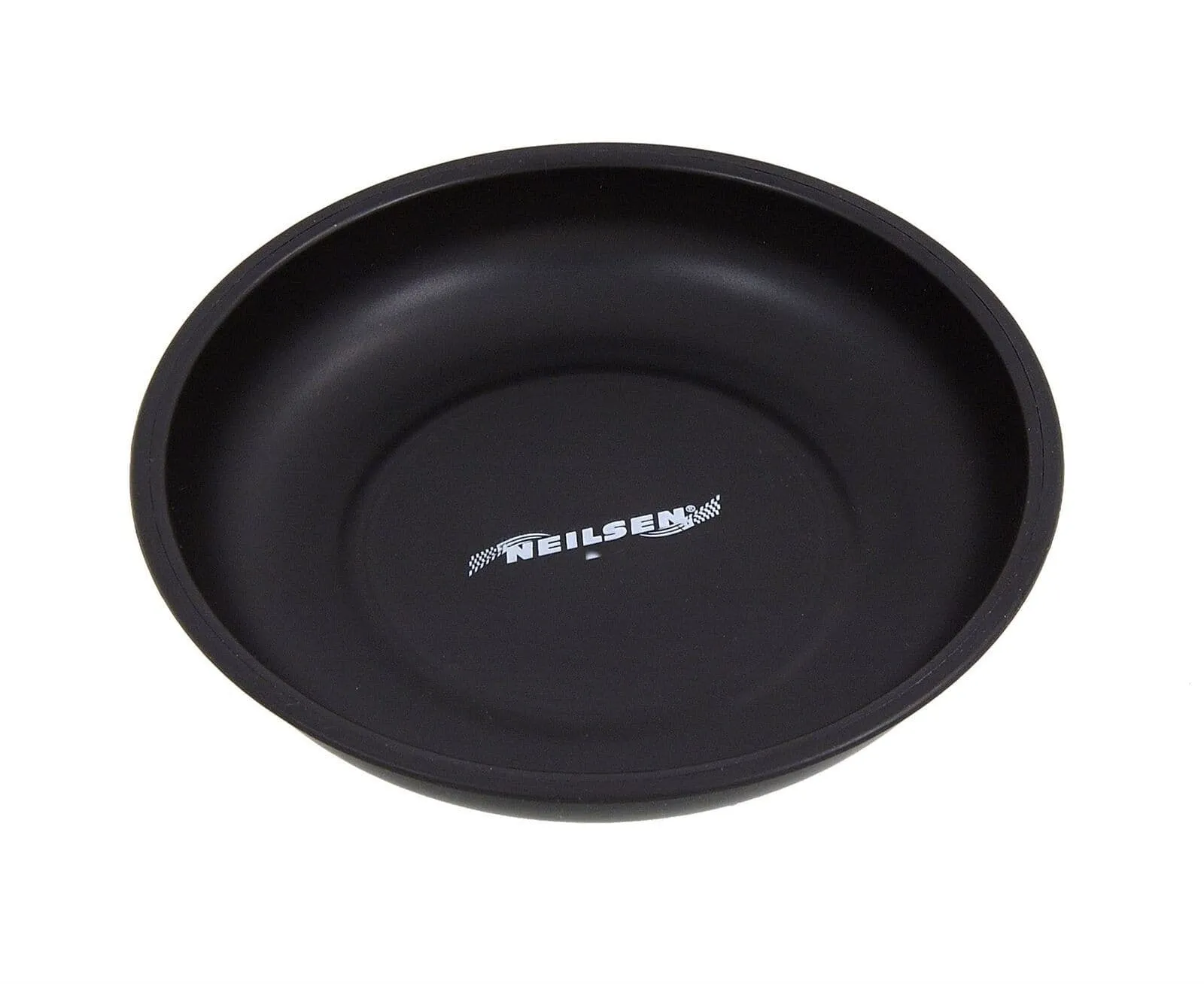 6" Magnetic Parts Tray Rubber Back Matt Black Finish