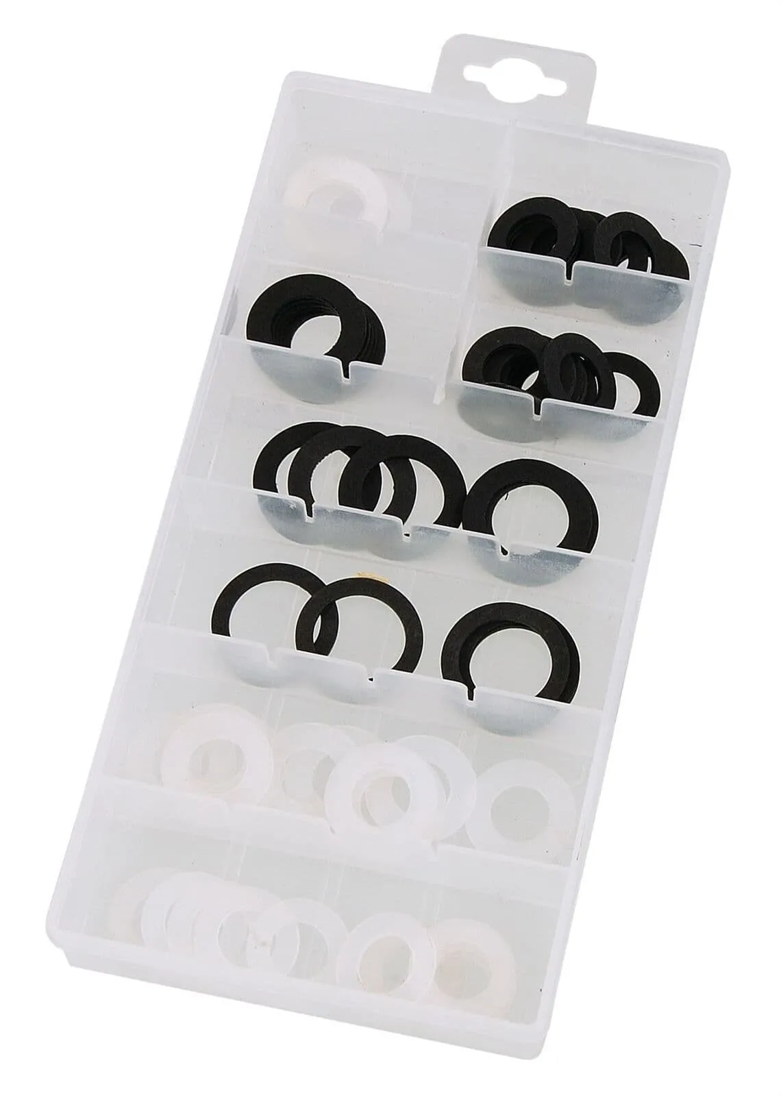 60Pc Oil Drain Plug Gasket Seal Set Assortment Of 12 - 20mm + 1/2" Nylon & Fiber