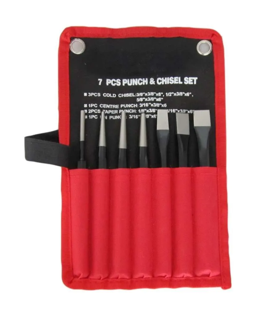 HILKA 7 pce Punch & Chisel Set