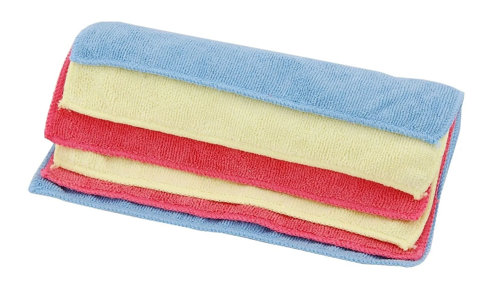 6Pc Microfibre Cloth Towels - 40Cm X 30mm - Mixed Colours