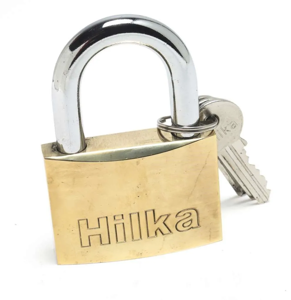 HILKA 60mm Heavy Duty Brass Padlock