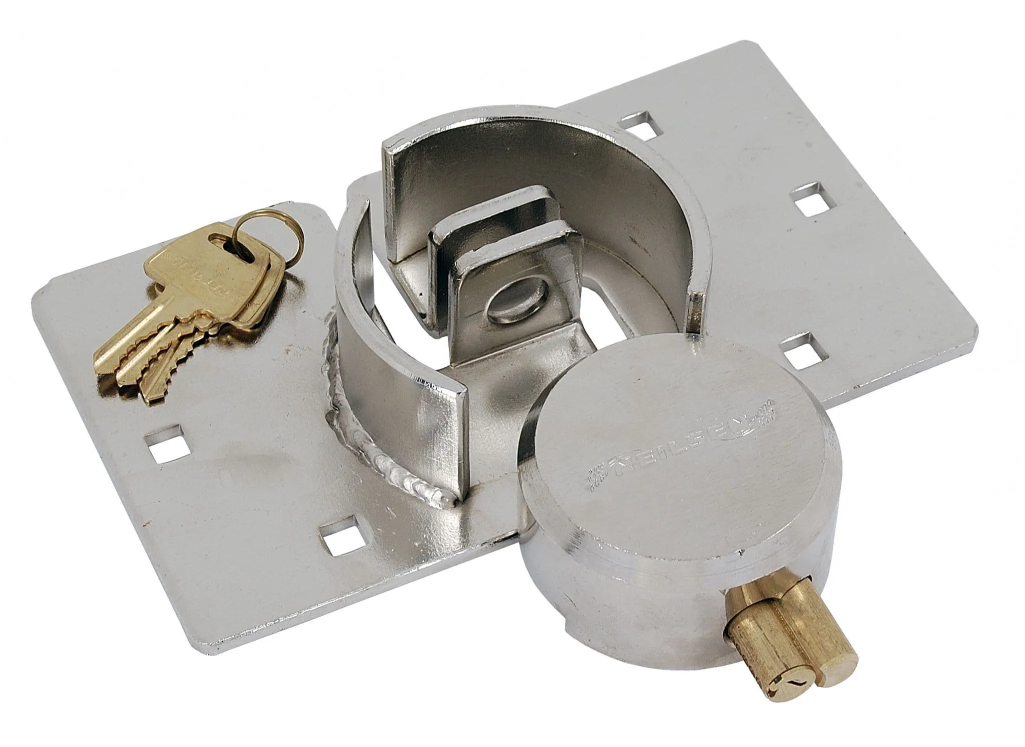 73mm Heavy Duty Padlock & Hasp Set For Security Door/Garage/Shed/Van Lock