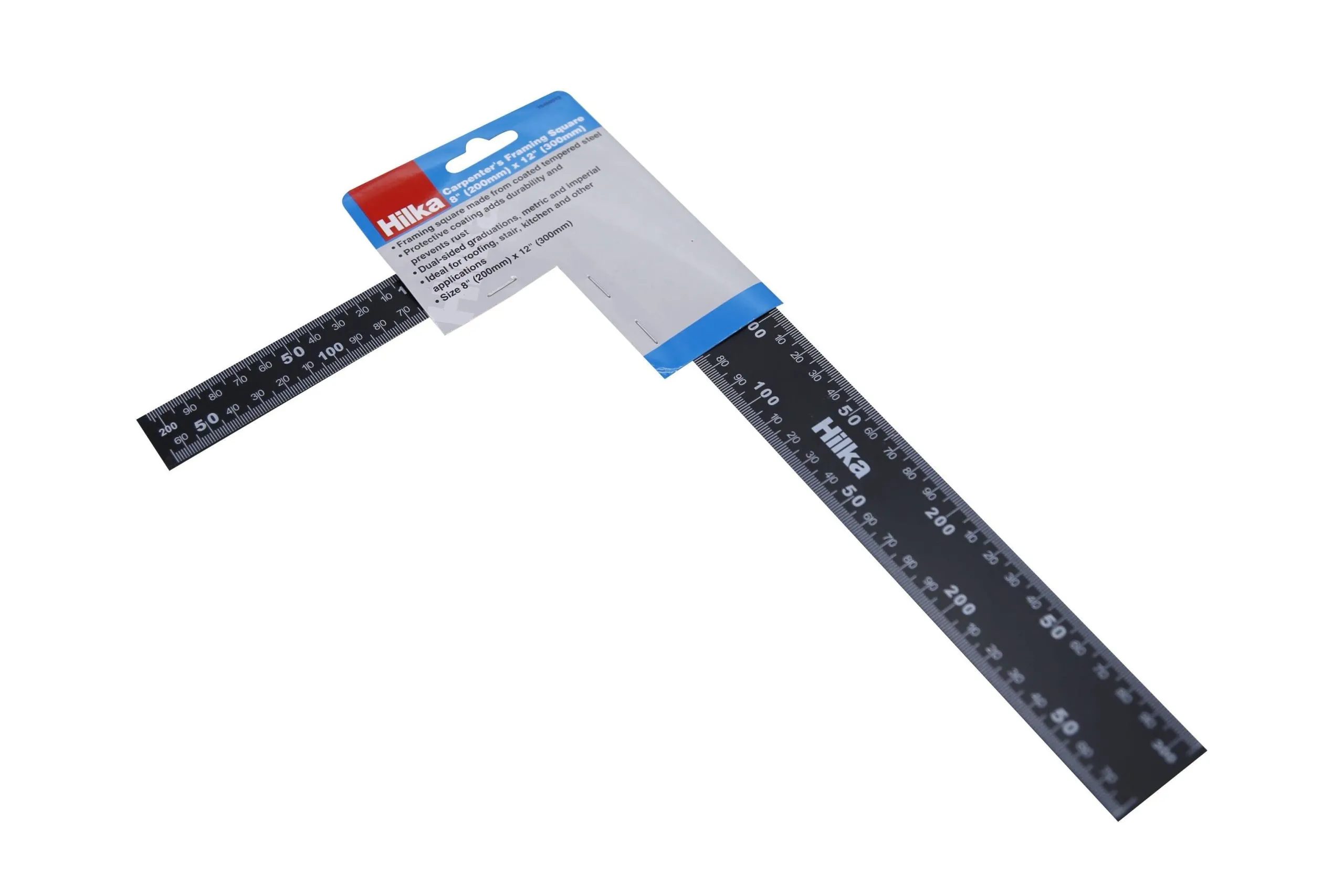 HILKA Carpenters Framing Square 8" (200mm) x 12" (300mm)